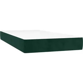 vidaXL Boxspringbett 100 x 200 cm Dunkelgrün