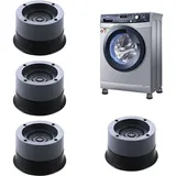 NUODWELL Möbelfuß Waschmaschine Füße Pad Fußpolster Universal Anti Vibration 4 Stück grau