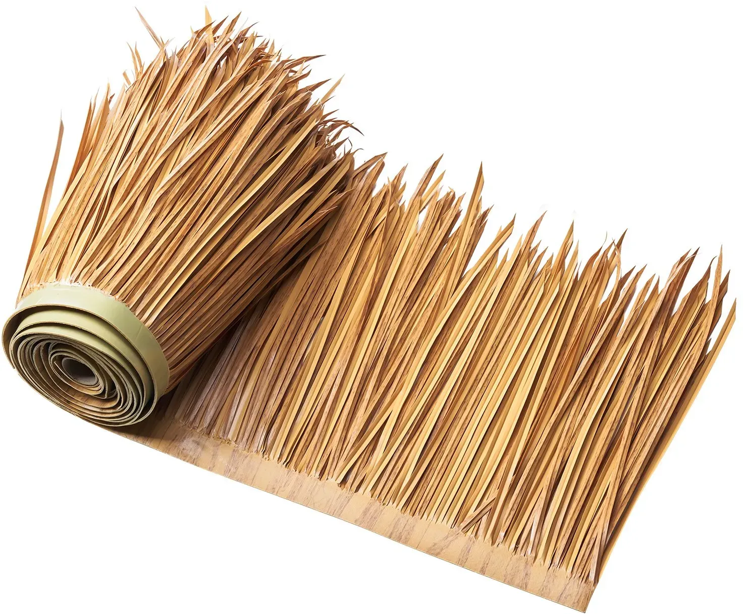 VEVOR Künstliches Strohdach, 500x40 cm, mexikanischer Stil, Strohdachrolle aus PE, Palmdach, Reetdach, Ideal für Terrassen-, Pool-, Strand-, Pavillon- und Hawaii-Party-Dekoration