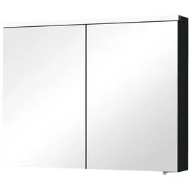 doporro Spiegelschrank03 90 cm anthrazit mit LED
