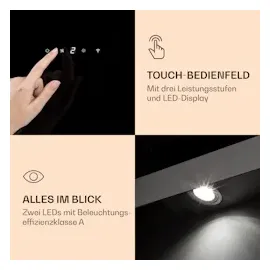 Klarstein Aurora 90 Kopffreihaube 90 cm Schwarz