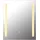 GLOBO LIGHTING LED Spiegelleuchte Rivas silberfarben, Leuchten, Spiegel/Touch Ein/Aus/IP44/Touchdimmer/BxH: 500x610mm