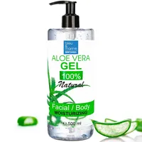 bleu & marine Bretania 100% Natürliches Aloe Vera Gel | Extra Feuchtigkeitsspendend | Dermoprotektor | Anti-Aging & Anti-Falten | Aftersun & Aftershave Pflege | Haarmaske, Klar, 500 ml