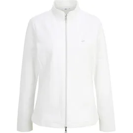 Joy Sweatjacke DORIT, Stehkragen, Reißverschluss, für Damen, white