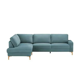Gray & Jones Cord-Sofa Capa ¦ türkis/petrol ¦ Maße (cm): B: 276 H: 86 T: 200.0