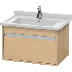 Duravit Waschtischunterschrank wandhängend „Ketho“ 65 × 41 × 45,5 cm in Eiche Natur