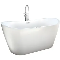 AcquaVapore freistehende Badewanne Wanne F23 180cm Whirlpool Luft & Wasser mit Armatur AF04