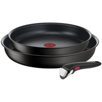 Tefal INGENIO Bratpfanne, 3-teilig, Schwarz, Aluminium, 2 Stück