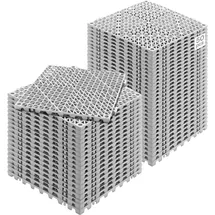 Vevor Ineinandergreifende Fliesen 50 Stk. Bodenfliesen Drainage-Bodenfliesen 30 x 30 cm Grau