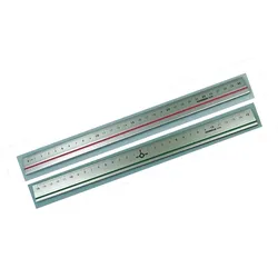 RUMOLD Schul- und Bürolineal 30cm Aluminium silber