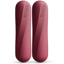 NEOLYMP Pilates Hanteln 1 kg Kurzhanteln 2er Set rot / rosa