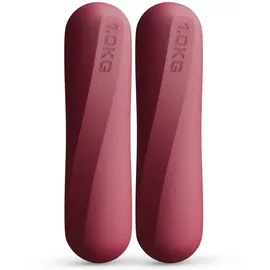 NEOLYMP Pilates Hanteln 1 kg Kurzhanteln 2er Set rot / rosa