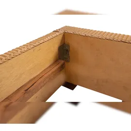 SAM Outillage Loombett Korbbett Doppelbett Honigfarben aus Loom-Geflecht 180 x 200 cm TUNIS