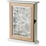 Mondex Schlüsselhalter, Beige, Holz, 20x24.5x6 cm, Garderobe, Schlüsselboards & -kästen