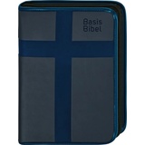 Deutsche Bibelgesellschaft BasisBibel. Die Kompakte. Hülle mit Reißverschluss. Blau