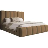 Selsey Polsterbett, Orange, Textil, 2-Sitzer, 140x200 cm, Schlafzimmer, Betten, Polsterbetten