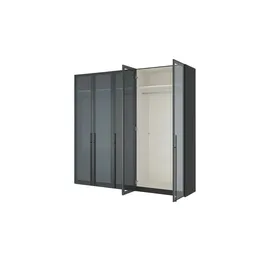 Dreamer eXpress Drehtürenschrank Dreamer 252,8 x 236 x 58 cm Schwarz