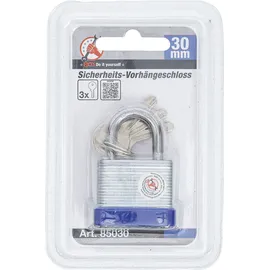 BGS Do it yourself Sicherheits-Vorhängeschloss 30 mm