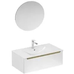 Naturel Stilla Badezimmer-Set weiß glanz KSETSTILLA027