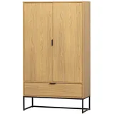 Woood Schrank Silas 120 x 200 x 60 cm Beige