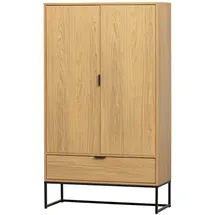Woood Schrank Silas 120 x 200 x 60 cm Beige