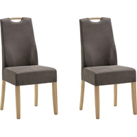 Esszimmerstuhl NIEHOFF SITZMÖBEL "Top Chairs" Stühle Gr. B/H/T: 45 cm x 97 cm x 57 cm, Microfaser, Campo savannah, braun (savannah) Küchenstühle
