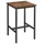 VASAGLE Stehtisch quadratisch 60 x 60 x 92 cm Braun/Schwarz