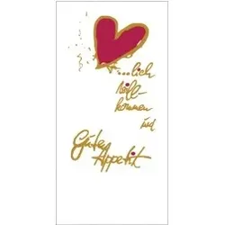 DUNI Zelltuch-Serviette 33x33 cm 1/8 F.  Guten Appetit