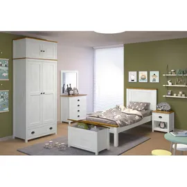 Möbilia Kommode 80 x 85 x 41 cm Braun/Weiß