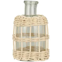 ib laursen Apothekerglas für Stabkerze Rattan Geflecht H=13,5 cm Ø