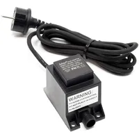 Wiltec SunSun, Netzteil JBA48V-12-1670U 12 V 1670 mA, 2-poliger Netzadapter mit Niedervolt-Stecksystem, Transformator IP68 für Teichbeleuchtung und Garten