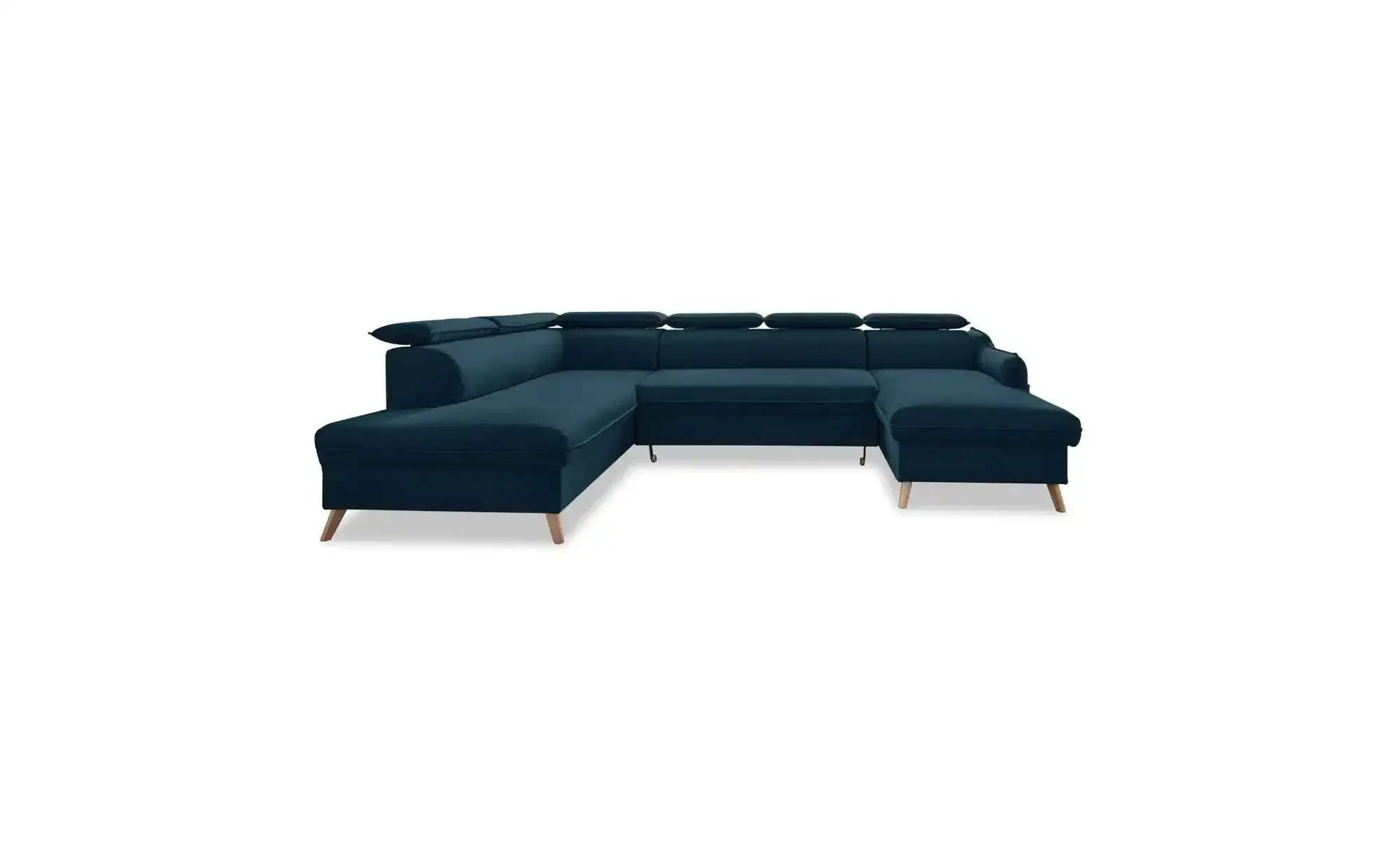 Miuform Wohnlandschaft mit Schlaffunktion Sweet Harmony ¦ blau ¦ Maße (cm): B: 321 H: 95