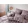 ELEGANTE Scrabble Kariert Lila 155 x 220 cm + 40 x 80 cm/80 x 80 cm