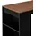 [en.casa] Bartisch Kouvola 110 x 50 x 103 cm Schwarz/Walnuss