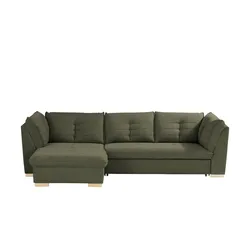 smart Ecksofa  Imperia ¦ grün ¦ Maße (cm): B: 290 H: 85 T: 161