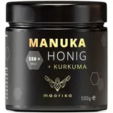 maorika Manuka Honig MGO 550+ mit Kurkuma 500 g