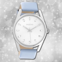 Oozoo Damen Armbanduhr Timepieces C10815 Leder blau Quarz Analoguhr UOC10815