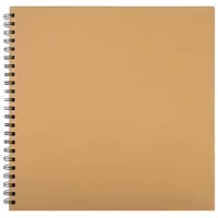 Belle Vous Kraft Scrapbook Fotoalbum zum Selbstgestalten - 80 Seiten Fotobuch zum Einkleben - 30 x 30cm Scrapbook Foto Album - leeres Buch zum selber gestalten