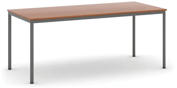 Esstisch BASIC, 180x80 cm, dunkelgraues Metallgestell, Kirschbaum