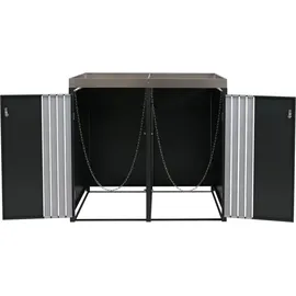 MCW Mülltonnenverkleidung O67 125 x 84 cm anthrazit