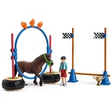 Schleich Pony Agility Rennen, für Kinder ab 3+ Jahren, FARM WORLD - Spielset