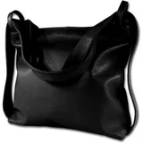 toscanto Leder Schultertasche, Cityrucksack Toscanto Tasche schwarz ca. 40cm | Gr.: onesize