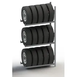 S3 CLIP Reifenregal AR 2000 x 1000 x 400mm kpl. verzinkt (3 Reifenebenen) - natur