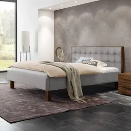 Hasena Polsterbett Noah Nussbaum, geölt, Bezugsfarbe: Pepe grey, verschiedene Größen