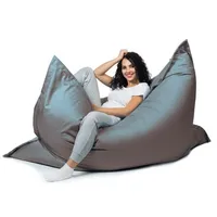 sunnypillow Sitzsack, Outdoor & Indoor 100 x 150 cm mit 140L Styropor Füllung Sessel für Kinder & Erwachsene Sitzkissen Sofa Beanbag viele Farben und Größen zur Auswahl Anthrazit