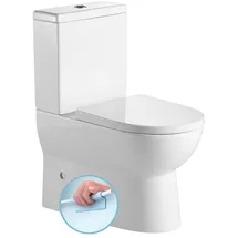 HAK JALTA Kombi-WC mit WC-Sitz Weiß