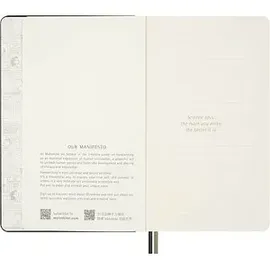 Moleskine Notizbuch Peanuts Gruppe ca. DIN A5 liniert, grau Hardcover 176 Seiten, 1 St.