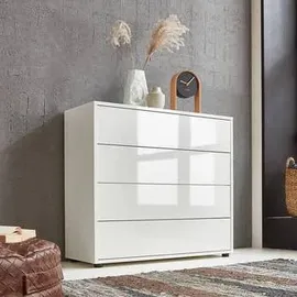 BMG Möbel Kommode Mailand Typ 3 79 x 73 x 33 cm Weiß