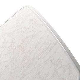 Sieger Boulevard-Klapptisch mit mecalit-Pro-Platte 150 x 90 x 72 cm weiß/marmordekor weiß