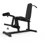 Bad Company Beinstrecker Beinbeuger Gerät schwarz I Oberschenkeltrainer Beintrainer für Zuhause kompatibel mit Hantelscheiben 30 mm und 50 mm I Beine Fitnessgeräte für Zuhause I BCA-145/B